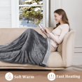 thumbnail image 3 of Huloretions Heated Blanket Electric Throw Blanket,Reversible Flannel Heating Blanket,Soft Warm Heated Blanket Fast Heating,5 Heat Settings And 4 Hours Auto Shut Off,50"× 60", 3 of 8