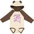 thumbnail image 3 of Inktastic Dolphin-itely in Love- cute pink dolphin Boys or Girls Long Sleeve Baby Bodysuit, 3 of 5