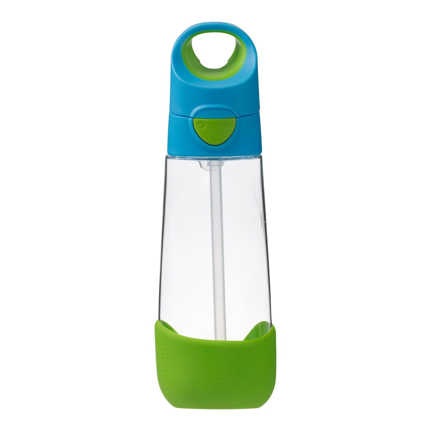 b.box - 20oz Tritan Straw Bottle: Large, Modern Water Bottle with Flip Straw for Kids. Spill Proof, BPA Free. Great for School