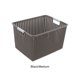 thumbnail image 5 of Advancent Cesta de almacenamiento apilable, organizador de plástico duradero para dormitorio o cualquier habitación, ambos lados del asa, Almacenamiento y organización del hogar café METRO, 5 of 6