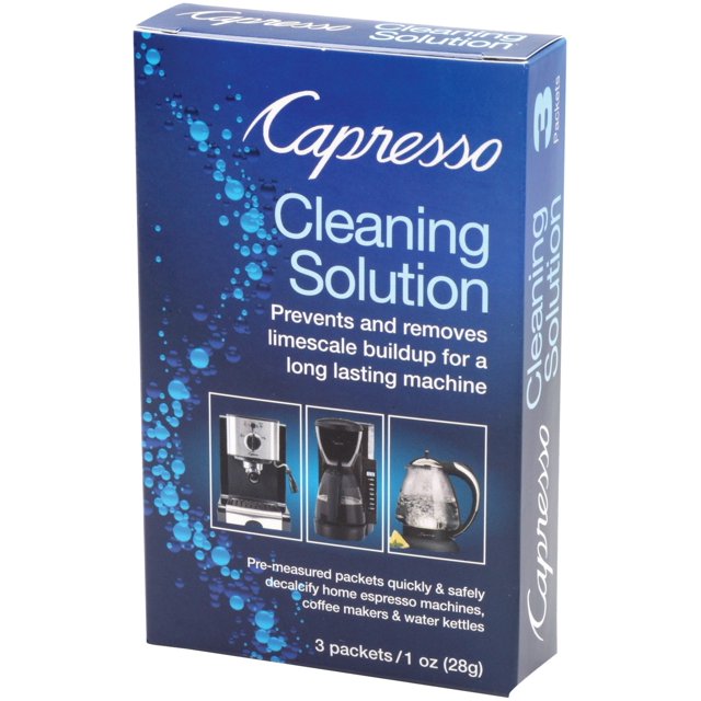 Solución limpiadora Capresso 640.13, 3 paquetes, 28 ml