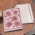 thumbnail image 4 of Tuohive Trifold Stand iPad Case for iPad 9th Generation/iPad 8th/iPad 7th(2021/2020/2019),10.2 inch iPad 9/8/7 Case Auto Wake Sleep TPU Smart Stand Back Cover with Pen Slot,Five Rose, 4 of 12