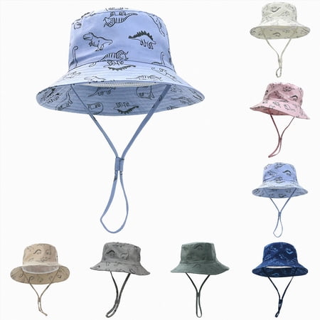Outdoor Kids Sun Hat UPF 50+ Quick Dry Foldable Bucket Hat Lightweight Adjustable Fishing Safari Hat for Boys Girls 6-12 Months 12-24 Months 2t 3t 4t 5t 6t 7t 8t 9t Children(Grey 2-3 Years)