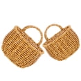 thumbnail image 3 of Juego de cesta de almacenamiento tejida colgante, cesta decorativa de pared, organizador de almacenamiento para ajo y jengibre, 1 Juego, 3 of 8