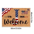 40x60cm 250th USA Anniversary Doormat, A-Z Letter Patriotic Rug ...
