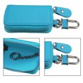 thumbnail image 4 of Unique Bargains Car Key Case Faux Leather Zipper Multifunctional Car Fob Key Case for Auto Remote Key Blue, 4 of 7