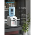thumbnail image 6 of TABU 38'' Countertop Water Cooler Dispenser,Top Loading,Hot & Cold Water,3 or 5 Gallon Bottle,White, 6 of 8