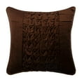 thumbnail image 1 of Toss Pillow Covers, Decorative Pillow Covers 22x22 inch (55x55 cm) Brown, Velvet Throw Pillow Covers, Handmade Pillow Covers, Solid Color Throw Pillow Covers, Modern - Brown Knots, 1 of 3