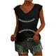 thumbnail image 1 of Camisetas sin mangas con cuello en V de verano para mujer, camisetas de manga corta con estampado de elementos de béisbol Retro OAVQHLG3B Store  lin121212, 1 of 5