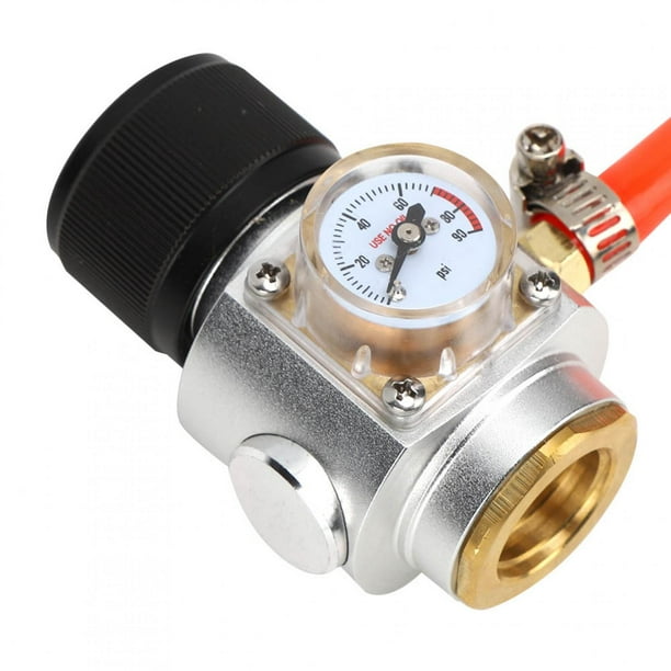 Medidor Práctico De Presión Del Regulador De Gas, Latón T21 X 4 Mini CO2 Mini Regulador De Gas, Para El Hogar