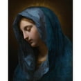 thumbnail image 2 of Onorio Marinari 15x18 Black Ornate Wood Framed Double Matted Museum Art Print Titled - The Madonna Announced, 2 of 5
