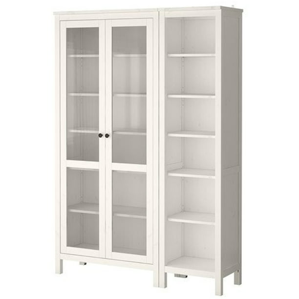 Ikea Storage Combination W Glass Doors White Stain 16202 2526 3038 Walmart Com
