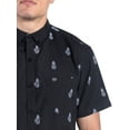 thumbnail image 3 of Visive Mens Big And Tall Short Sleeve Button Shirt, Printed Pineapple Shirts, 3 of 8