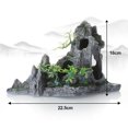 thumbnail image 2 of Decoración de pecera grande, decoración de acuario, casa en el árbol, vista a la montaña, puente, decoración de pecera, 2 of 5