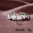thumbnail image 7 of AEXTO 14K Gold Plated Heart Ring for Women - Heart-Shaped Cubic Zirconia Eternity Rings for Women - Stackable Wedding Band for Brides - Cute Valentines Day Love Promise Jewelry Gifts, 7 of 7
