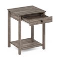 thumbnail image 7 of Furinno Classic Side Table, 2-Tier Modern End Table with Small Drawer and Open Shelf, Night Stand, Bedside Table, for Living Room, Bedroom, Rustic Oak, 7 of 7