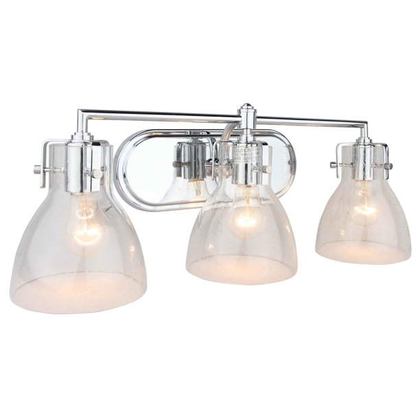 3 Light Vanity Lighting in Chrome Finish