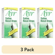 (3 pack) Ayr Saline Nasal Drops , 1.69 Oz