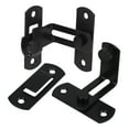 thumbnail image 6 of MLINS 1 Set Heavy Duty Barn Door Latch Black Carbon Steel Secure Lock for Door 6.5 Inch, 6 of 7