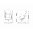 thumbnail image 2 of Lorell, Executive Fabric Mid-Back Chair, 1 Each, 2 of 8