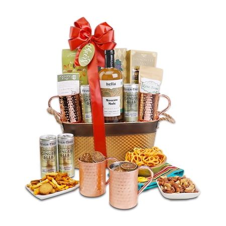 Alder Creek Gift Baskets Moscow Mule Gift Basket (9 Items Per Gift)