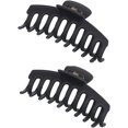 thumbnail image 3 of 1 paquete de pinzas para el cabello antideslizantes grandes para mujeres y niñas, accesorios para el cabello con agarre fuerte (negro), 3 of 4