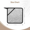 thumbnail image 3 of Rocae Silver Glitter for Square Silicone Anti-scalding Mat Trivet Hot Pads for Kitchen Counter, Silicone Trivets for Hot Pots and Pans, 3 of 8