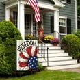 thumbnail image 2 of AMHNF 4th of July Patriotic Garden Flag Daisy Double Sided, Freedom Memorial Day Burlap Vertical Garden Flag Independence Day for Small Yard Seasonal Holiday Outdoor Decor 12 x 18 inch, 2 of 5
