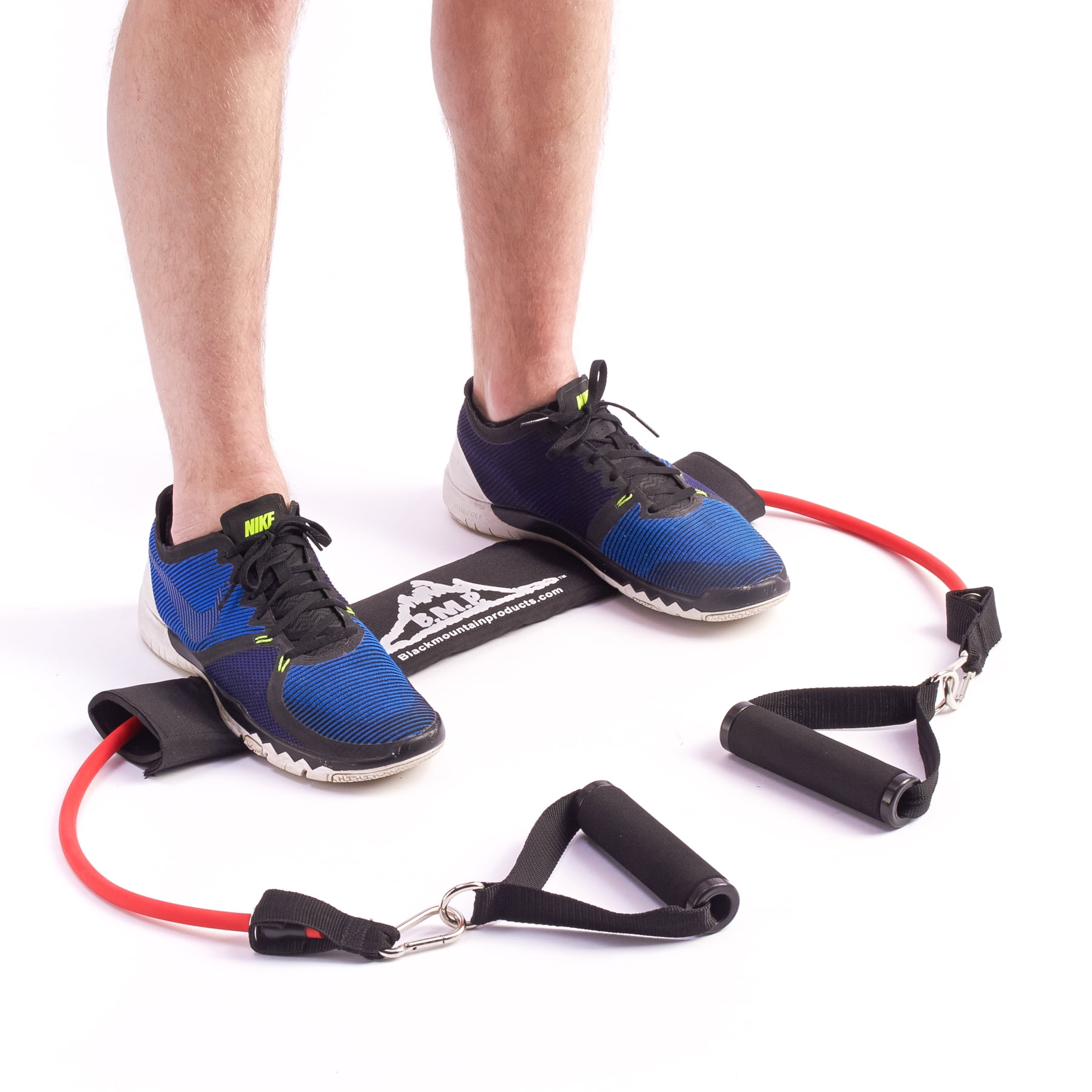 Black Mountain Products Stackable Resistance Exercise Band Set of 5 with Accessory Kit