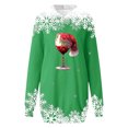 thumbnail image 3 of WILLBEST Vestidos Casuales Sudadera Larga Con Estampado Navideño Para Mujer Top Festivo Informal Y Cómodo 2025 Elegante Y Acogedor Para La Temporada De Invierno, 3 of 3