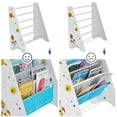 thumbnail image 4 of SONGMICS Kids Bookcase, Book Storage Shelf Organiser, with Anti-Tip Kit, White,Kids, 4 of 5