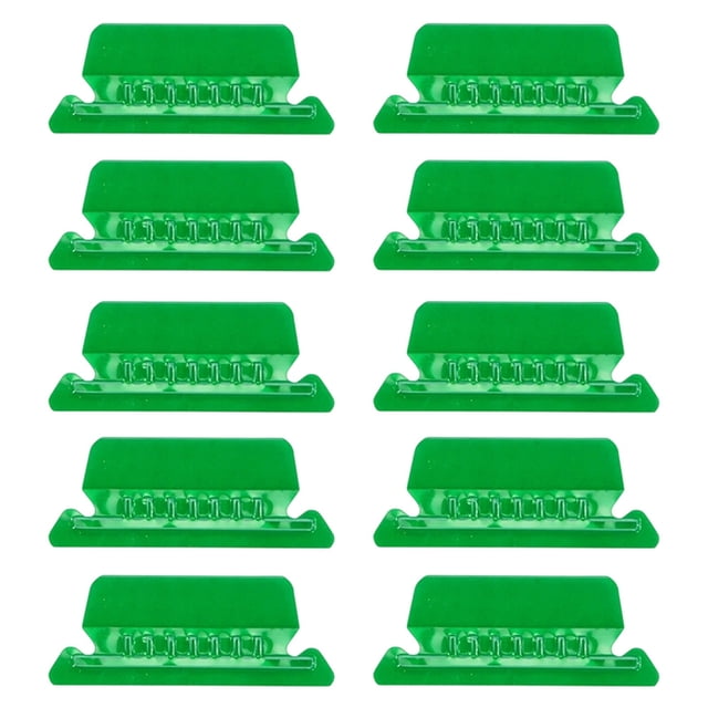 File Folder Tabs, Hanging File Folder Labels, Plastic Hanging Folder Tabs – 10 Sets Tabs And Inserts for Hanging Files Folders, Clear Hanging File Tabs for File Folders(Green)