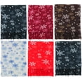 thumbnail image 5 of ToBeInStyle Unisex Pack of 6 Long Fringe Winter Scarves - Snowflake, 5 of 7