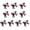 Red, variant on AOOOWER 10PCS Sport Fabric Hair Bowknots Supporter Hair Decorations Designed For Soccer Enthusiasts And Party Styling