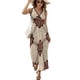 thumbnail image 1 of Vestido De Noche De Lujo Sin Mangas Para Mujer, Geometric Grid Vestido De Fiesta, 1 of 5