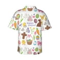 thumbnail image 3 of Picia Happy Easter1 Gentle Cotton Regular Fit Short Sleeve Casual Hawaiian Shirt for Men-3X-Large, 3 of 9