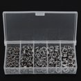 thumbnail image 3 of 200 Uds. Anillos divididos de doble bucle de hierro conectores de señuelo de gancho sólido accesorios de aparejos de pesca, 3 of 8