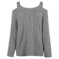 thumbnail image 5 of Vedolay Women's Cardigans Button Down Long Sleeve Soft Knit Sweater Cardigan Gray,L, 5 of 5