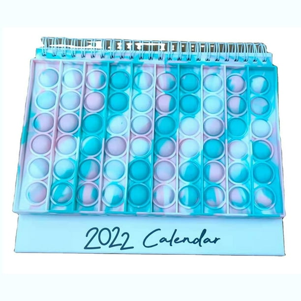 Push Bubble Finger Sensory Toys 2022 Cubierta De Burbuja De Silicona Calendario De Descompresión Flip Calendario De Escritorio sonducket FN007063-01