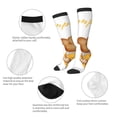 thumbnail image 4 of Bingfone Compression Socks for Women and Men Long Socks for Running Athletic Cycling Nurse-Pumpkin Pie Gnome, 4 of 8