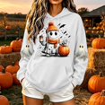 thumbnail image 2 of Jsaierl Womens Halloween Sweatshirts Plus Size Ghost Graphic Pullover Hoodies Vintage Classic Long Sleeve Shirt Tops Halloween Party Supplies, Sizes S-2XL, 2 of 6