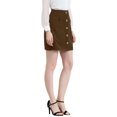 thumbnail image 4 of Allegra K Women's Buttons Front A-Line Short Cargo Casual Skirt, 4 of 6
