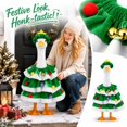 thumbnail image 5 of Christmas Goose Outfit For Porch Goose,Christmas Porch Goose Outfits Included Hat And Clothes,Outdoor Decor For Front Courtyard Garden Patio Yard, 5 of 5