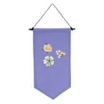 thumbnail image 1 of Banners de lienzo en blanco de Uxcell, banner de exhibición de alfileres para decoración del hogar, púrpura claro, 1 of 7