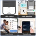 thumbnail image 4 of Smart WiFi and Bluetooth Dual-Mode Temperature and Humidity Sensor for Home Automation - Remote Control via Tuya App, Device Sharing, Group Management & Offline Alerts, Compatible with Alexa and, 4 of 6