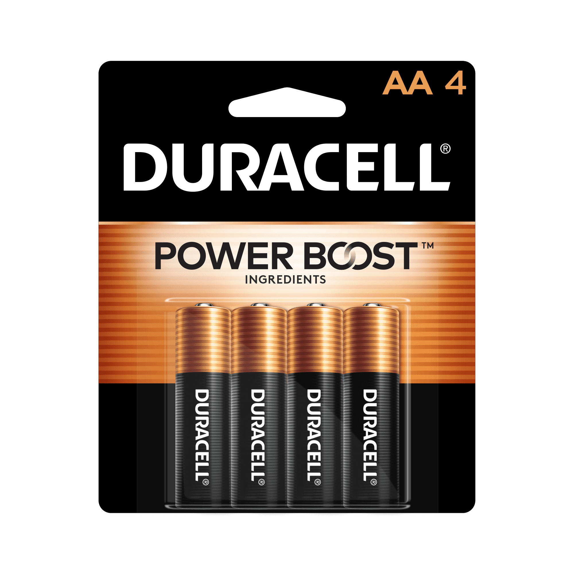 Duracell Coppertop Aa Battery With Power Boost™ 4 Pack Long Lasting