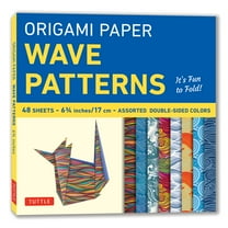 Origami Paper - Wave Patterns - 6 3/4 Inch - 48 Sheets: Tuttle Origami Paper: Origami Sheets Printed with 8 Different De, (Loose Leaf)
