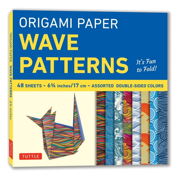Origami Paper - Wave Patterns - 6 3/4 Inch - 48 Sheets: Tuttle Origami Paper: Origami Sheets Printed with 8 Different De, (Loose Leaf)