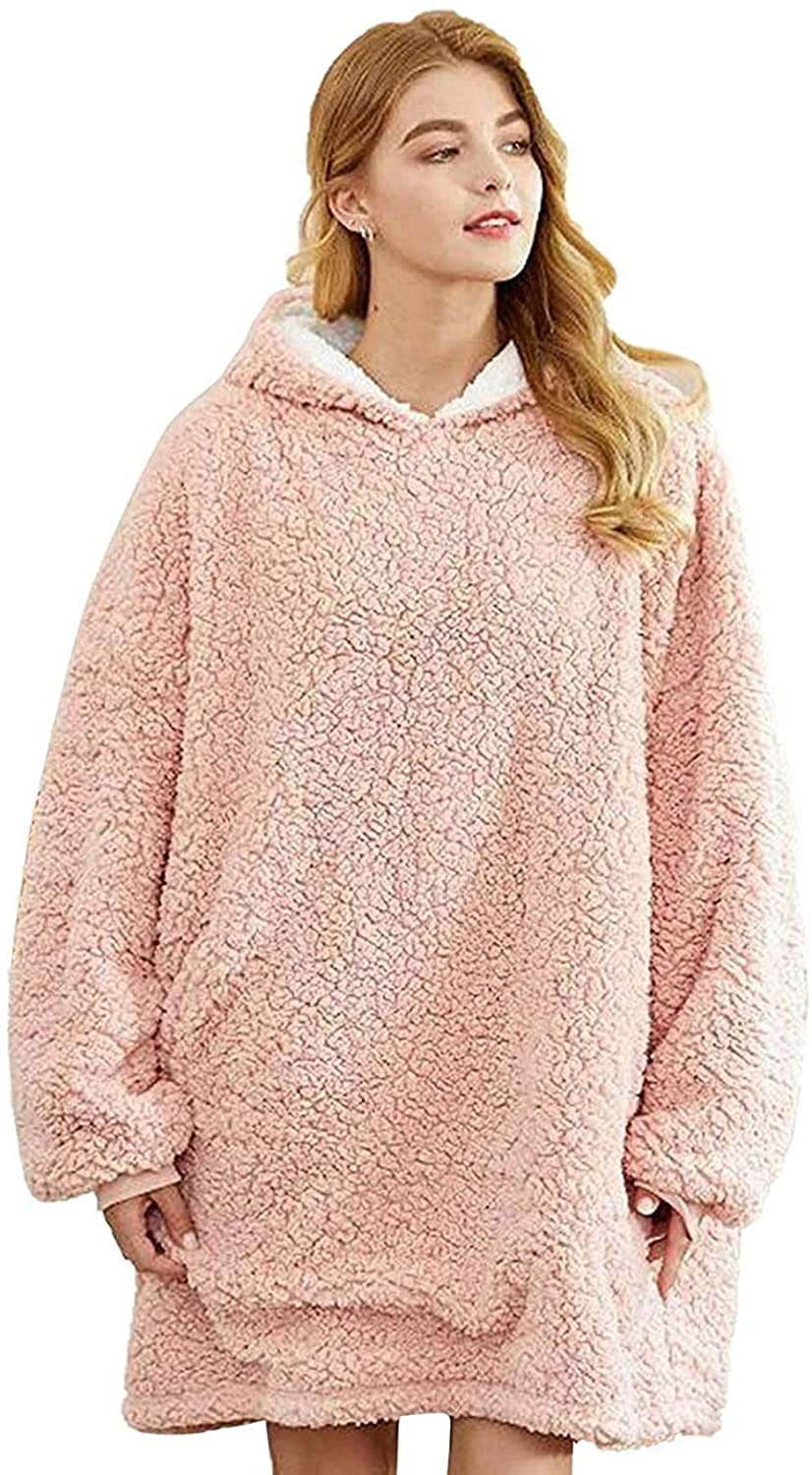 Sherpa Hoodie Sweatshirt, Wearable 