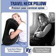 thumbnail image 5 of SAHEYER New Upgrade Inflatable Travel Pillow for Sleep Rest, Avoiding Neck and Shoulder Pain, Inflatable Neck Pillow with Free Eye Mask and Earplugs 7.64 x 5.94 x 4.57 inches ,1.08 Ib (Black), 5 of 8